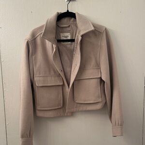 Abercrombie & Fitch Cream Utility Jacket